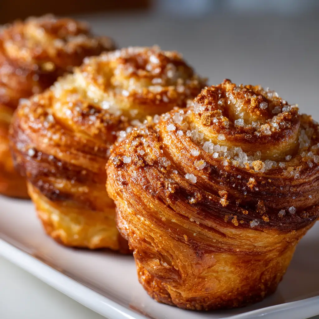 Cinnamon Cruffins with Cinnamon Sugar
