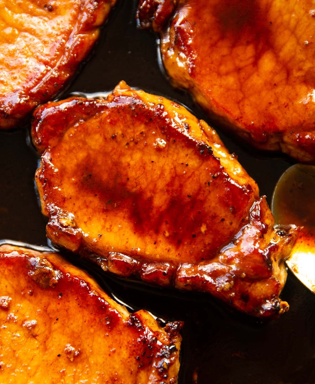Brown Sugar Glazed Pork Chops With Soy and Dijon Glaze